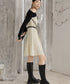 Cutout Layered Top & Dot Dress Co-ord